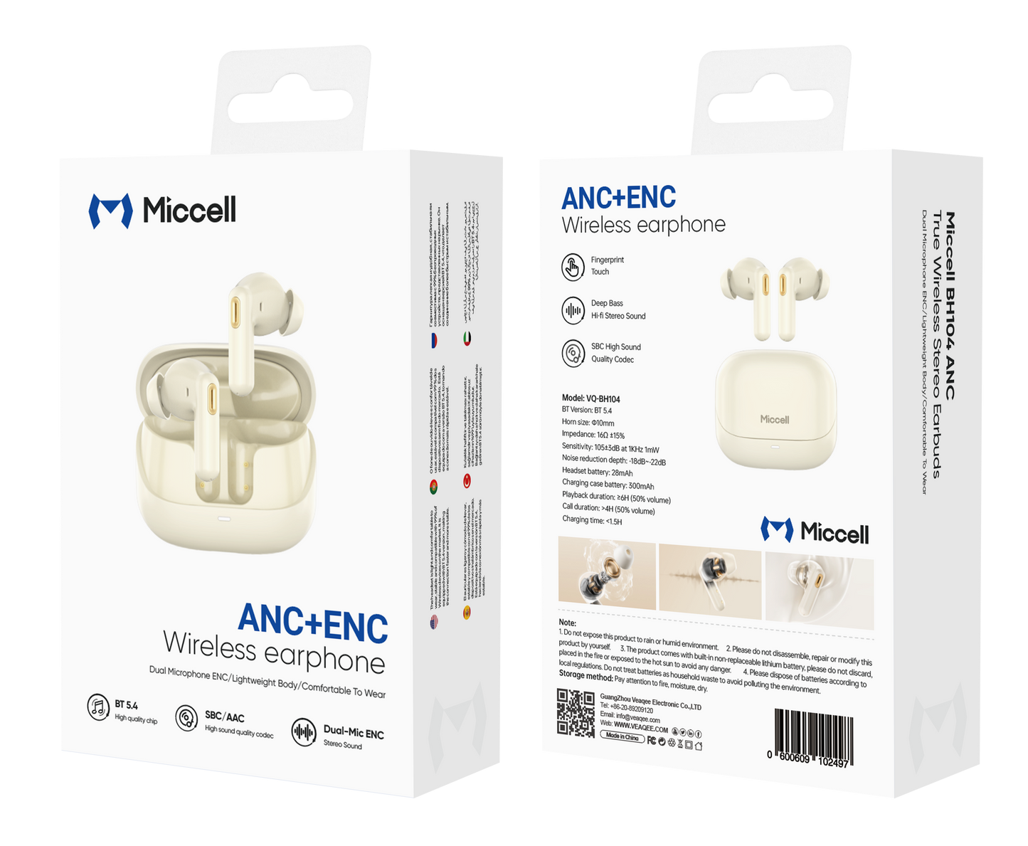Wireless Earbuds (ANC+ENC) VQ-BH104