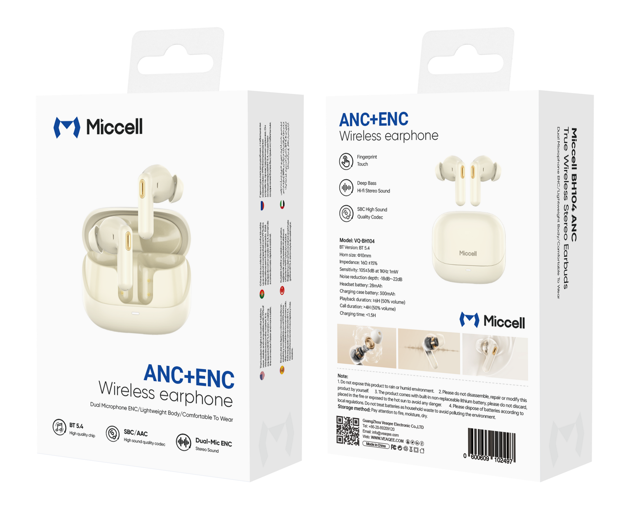 Wireless Earbuds (ANC+ENC) VQ-BH104
