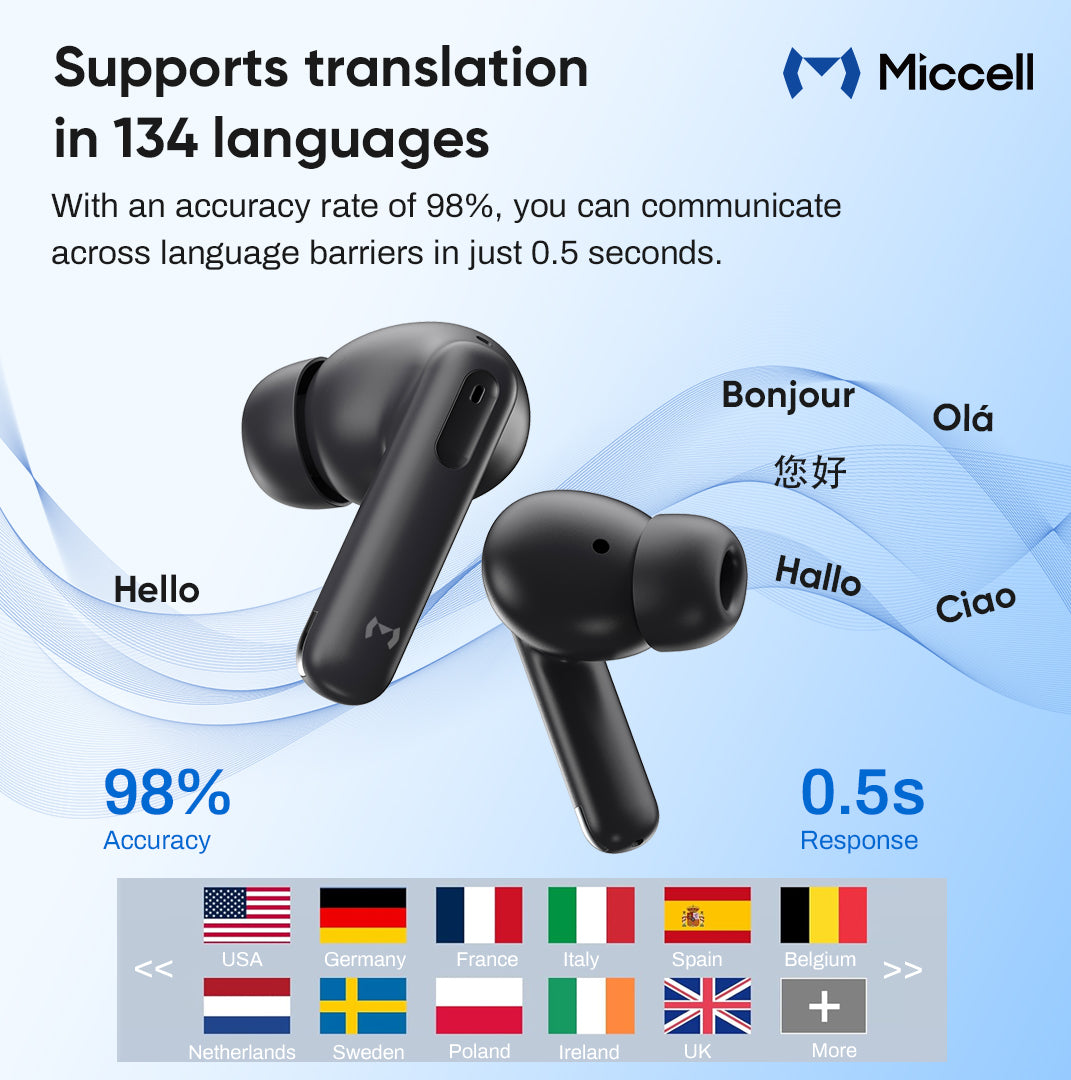 Al Translation Earbuds (ANC+ENC) VQ-BH15