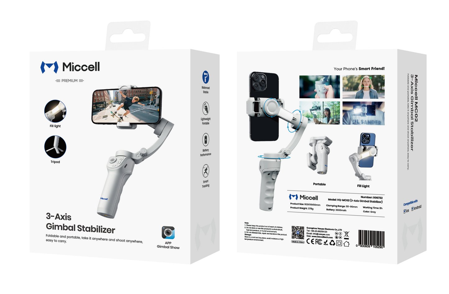 3-Axis Gimbal Stablizer VQ-MC02